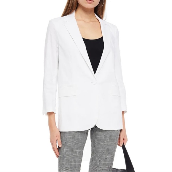Theory Jackets & Blazers - THEORY White Linen Casual Blazer NWT
